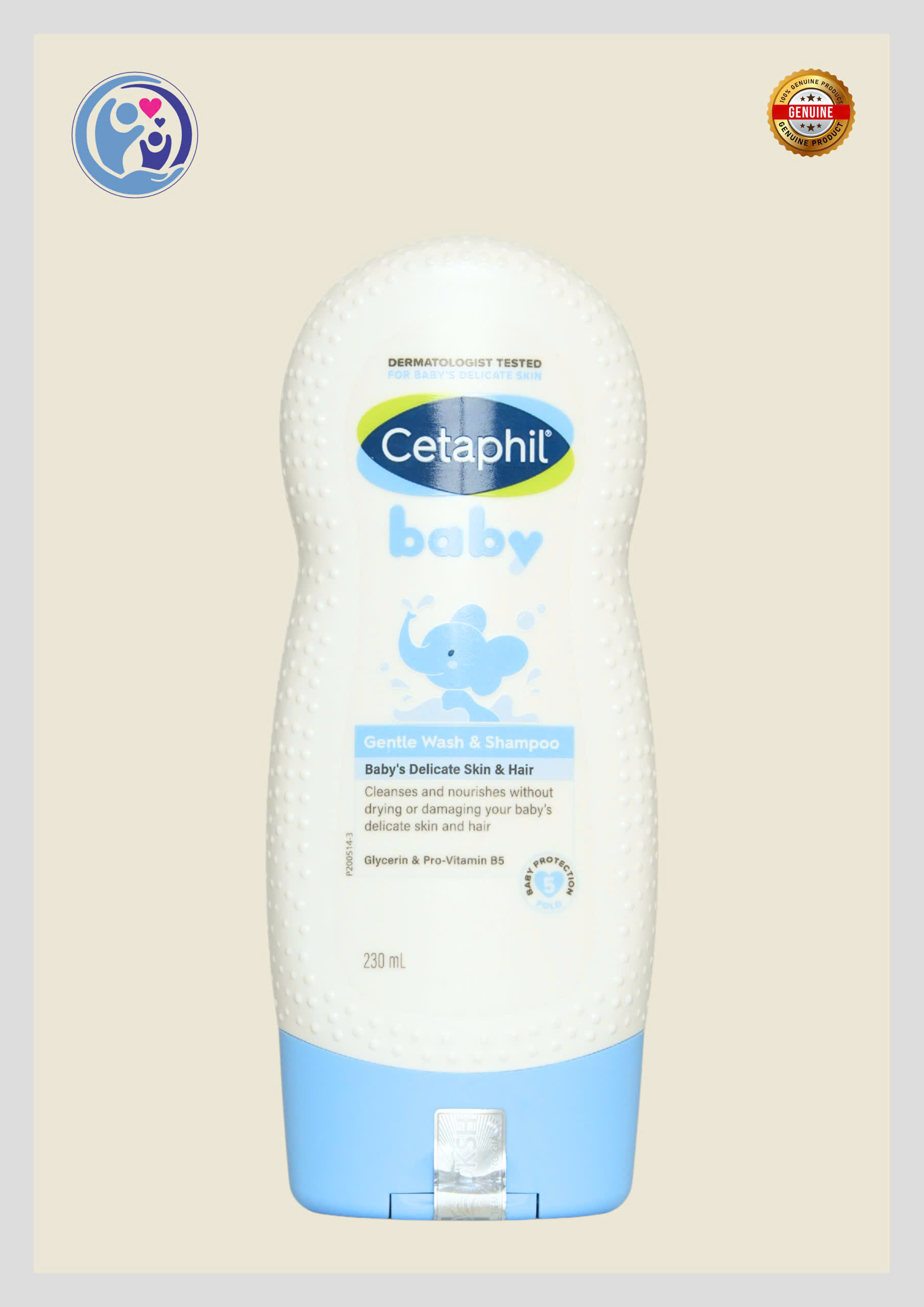 CETAPHIL BABY GENTLE WASH & SHAMPOO 400ML – SỮA TẮM GỘI HẰNG NGÀY CHO BÉ