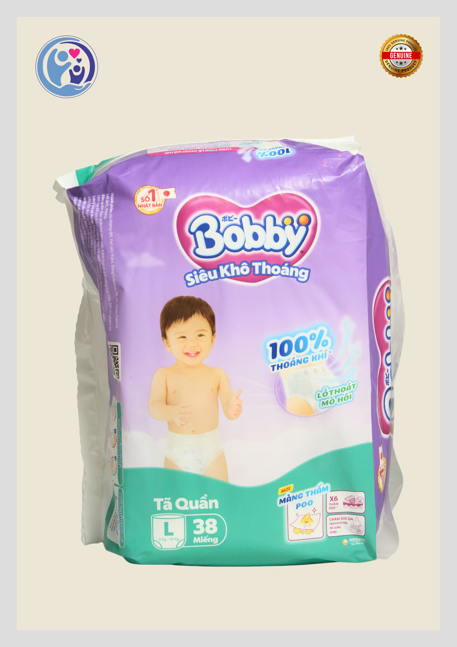 TÃ QUẦN BOBBY SIÊU KHÔ THOÁNG – L38 / XL34